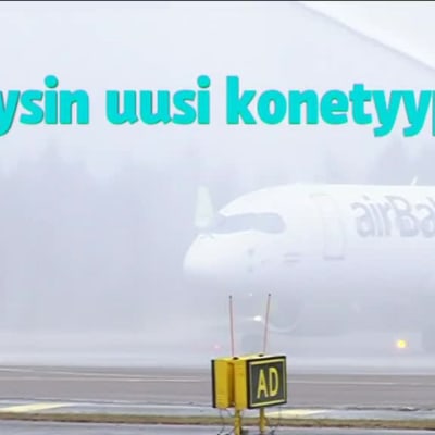 Uutisvideot: AirBaltic teki esittelylennon Helsinki–Vantaalle täysin uudella Bombardier-suihkukoneella
