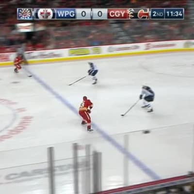 NHL huippuhetket: Calgary jyräsi Laineen Winnipegin