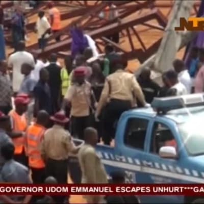 Uutisvideot: Kirkko romahti Nigeriassa ihmisten päälle