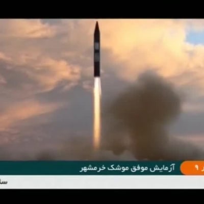 Uutisvideot: Iranin televisio näytti kuvaa ohjuskokeesta
