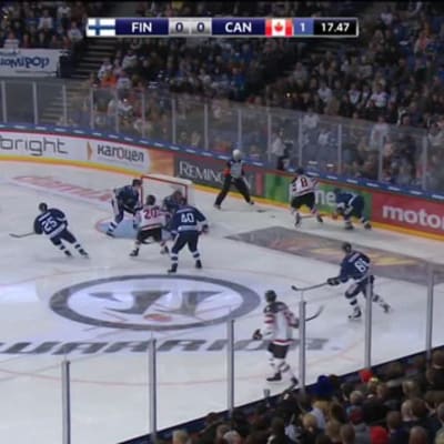 Urheilujuttuja: Kanada meni nopeasti johtoon Suomea vastaan