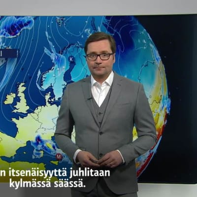 Uutisvideot: Matti Huutonen lukee sään viroksi