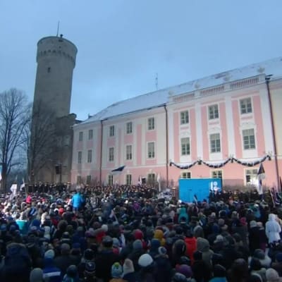 Uutisvideot: Viron 100-vuotispäivän juhlallisuudet aloitettiin virallisesti lipunnostolla Tallinnassa