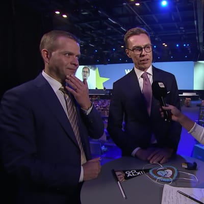Alexander Stubb ja Petteri Orpo kommentoivat Stubbin häviötä EEP:n kärkiehdokaskisassa