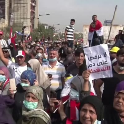 protester i Irak