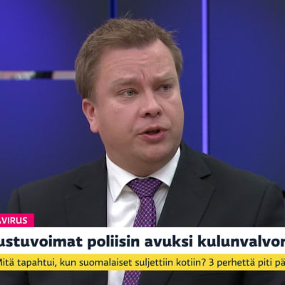 Puolustusministeri Kaikkonen Uudenmaan eristämisestä: "Puolustuvoimat odottaa virka-apupyyntöä tänään"