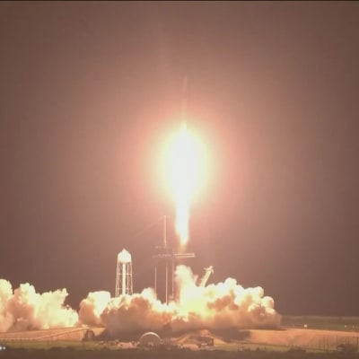 Miehistö ammuttiin kohti avaruusasemaa SpaceX:n raketilla.
