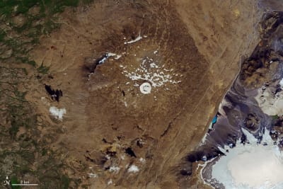 Okglaciären den 1 augusti 2019
