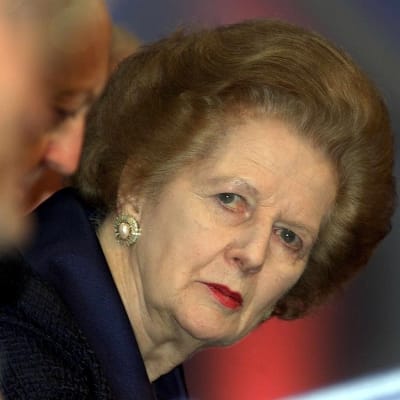 Margaret Thatcherin kasvokuva. 