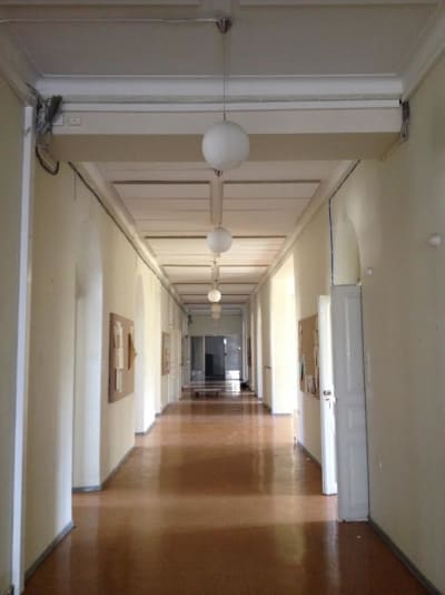 En tom korridor på Lappvikens sjukhus