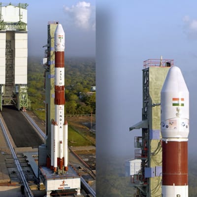 Intialaisen raketin PSLV-C37 lastina oli 104 satelliittia. 
