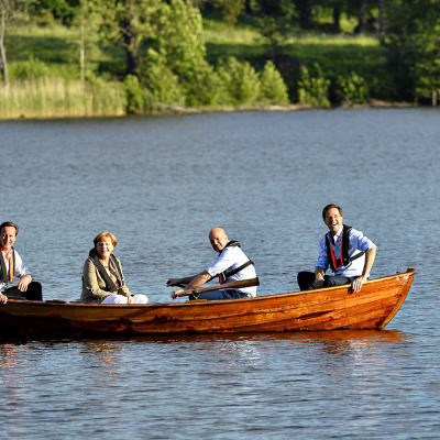 David Cameron, Angela Merkel, Fredrik Reinfeldt ja Mark Rutte.