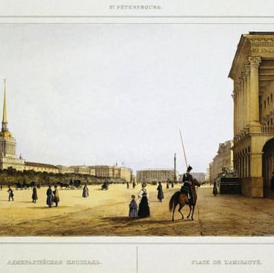 Amiraliteetin aukio Pietarissa, Ferdinand-Victor Perrot 1841
