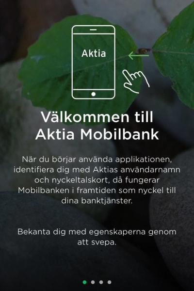 Inloggning till Aktia mobilbank