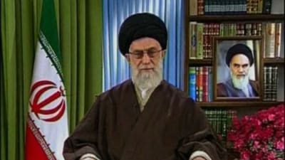 Ayatollah Ali Khamenei i ett tv-tal