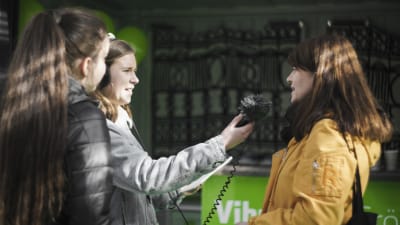 Intervju med riksdagsvalskandidat.
