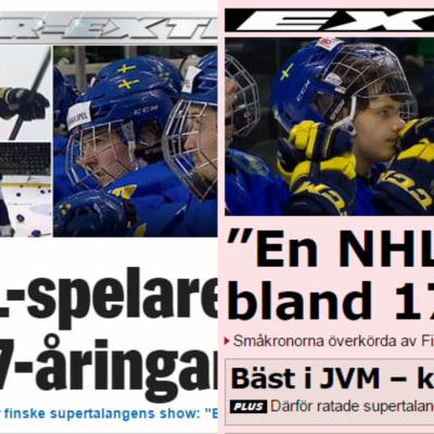 Collage av Aftonbladets och Expressens hemsidor.