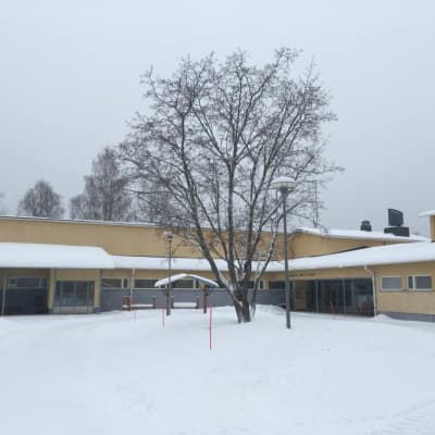 Rautavaaran yläaste ja lukio, pääovet.