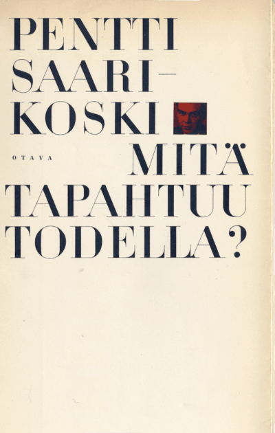 Mitä tapahtuu todella? -kirjan kansi.