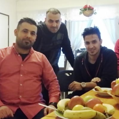 Irakilaiset turvapaikanhakijat Ali, Mustafa, Alex ja Hasan