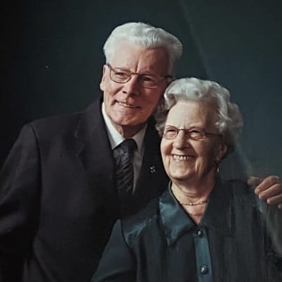 Birgit och Ener var gifta i 62 år.