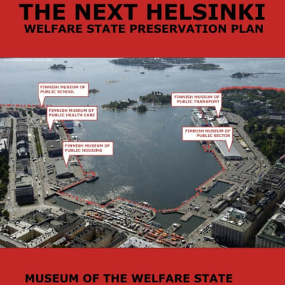 Museum of the Welfare State är ett av Next Helsinki tävlingens bidrag.