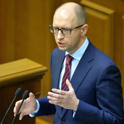 Ukrainan uusi pääministeri Arseni Jatsenjuk.