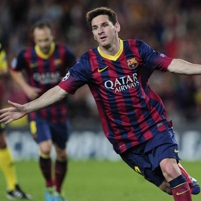 Leo Messi juhlii maalia