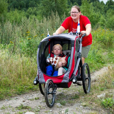 Barnvagn är inget hinder om man vill delta i Wasa marsch 2013