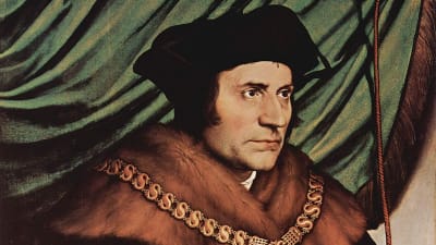 Den brittiske samhällsfilosofen Thomas More, avbildad av Hans Holbein d.y.