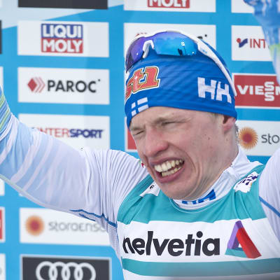 Iivo Niskanen tuuletti MM-kultaa