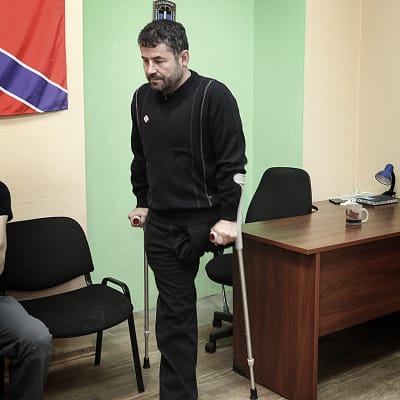 Andrei Kamaiev, joka mentti jalkansa sodassa.