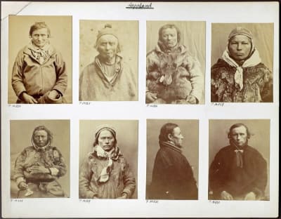 Fotografier av samer tagna i samband med människoutställningar i Berlin mellan år 1875 och 1879. Beställda av Rudolf Virchow och tagna av Carl Günther.