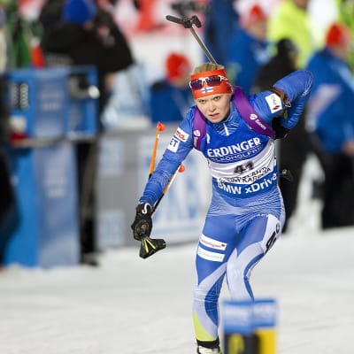 Mari Laukkanen, skidskytte-VM 2015.