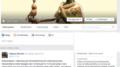 Gruppens facebooksida