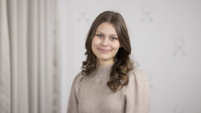 Luciakandidat nr. 10 Tindra Karlsson.
