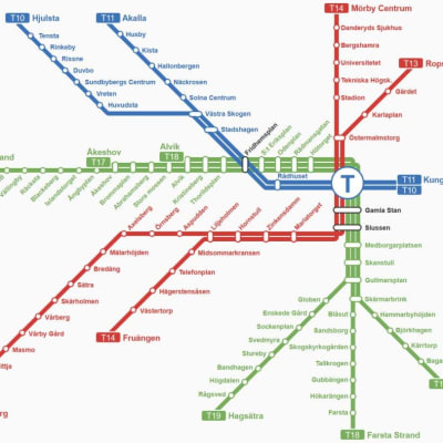 Tukholman metrokartta