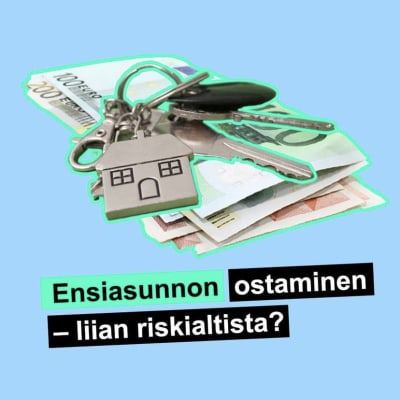 Kuvassa rahanipun päällä kotiavaimet.