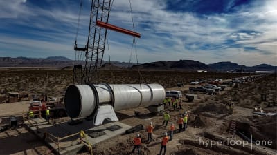 Hyperloop-test i Nevada.