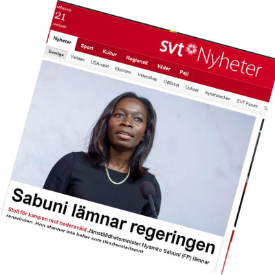 Sveriges jämställdhetsminister avgår