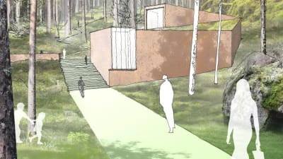 skiss över kokonudden i masterplanen för västra åstranden i borgå