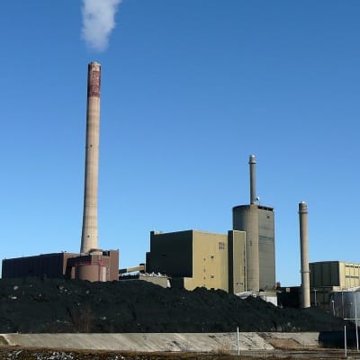 kolkraftverket på Vasklot i Vasa