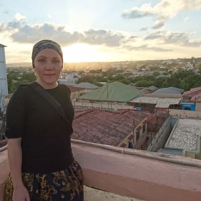 Liselott Lindström i Mogadishu.