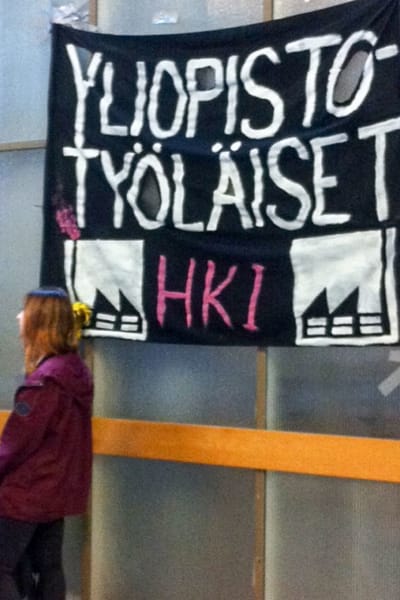 Porthania ockuperat efter stordemonstration.