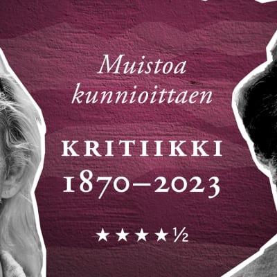 Kuvassa Jukka Kajava ja Seppo Heikinheimo yllään näkymä hautausmaalta, sekä teksti: Muistoasi kunnioittaen, kritiikki 1870–2023, arvio 4 ja puoli tähteä.
