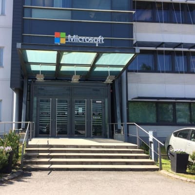 Microsoftin kyltti Tampereella