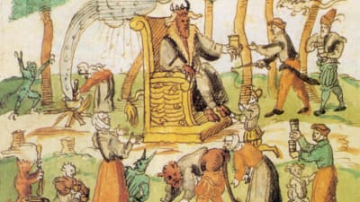 Darstellung des Hexensabbats aus der Chronik des Johann Jakob Wick 