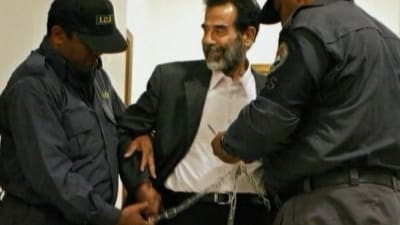 Saddam Hussein fängslas