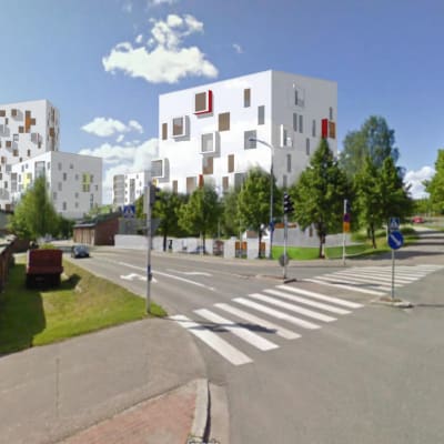 Havainnekuva Health City Finlandin kerrostalosuunnitelmista Kuopion keskustan keilahallin ja uimahallin alueella.