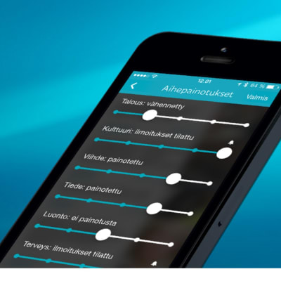 Uutisvahti-applikaation kuva.